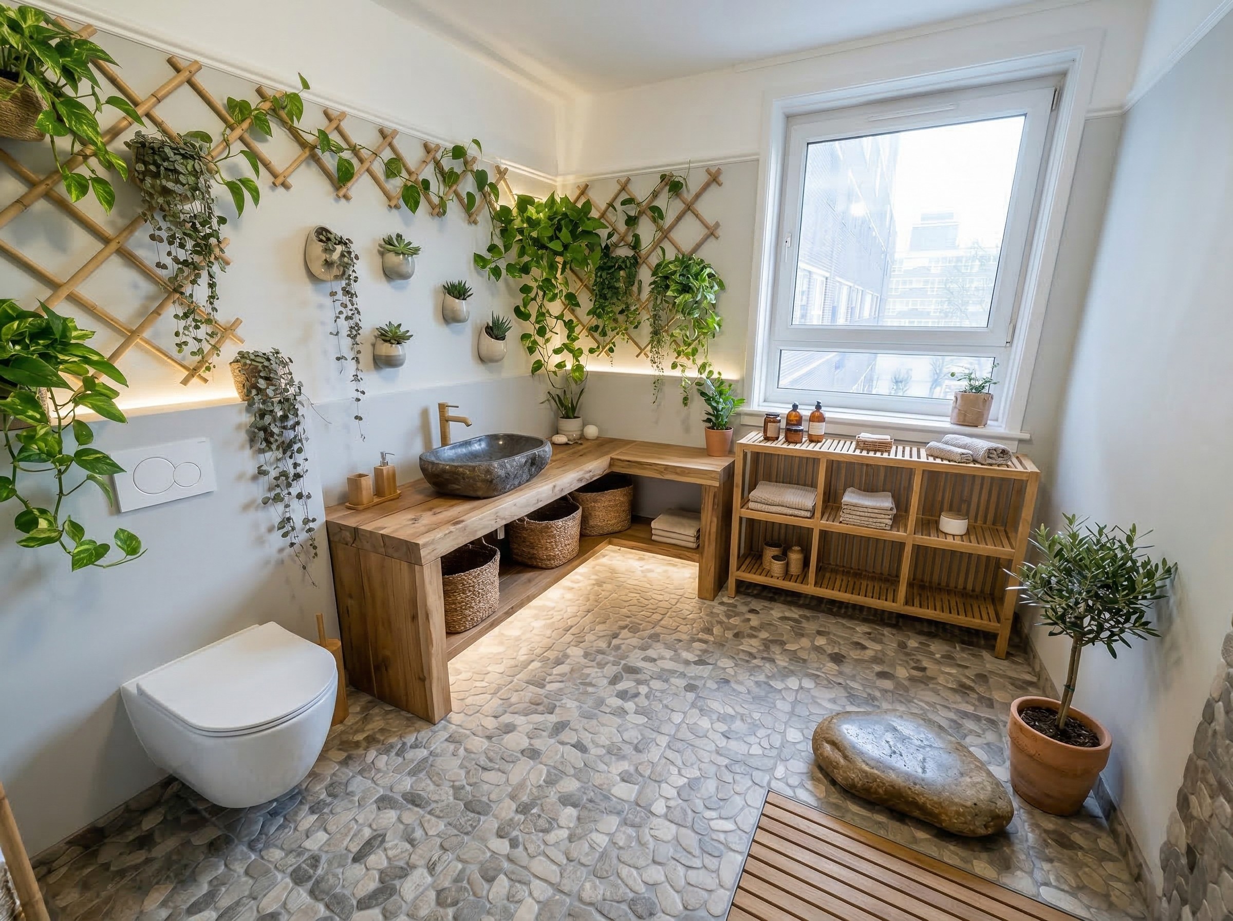 Salle de bain — Végétal